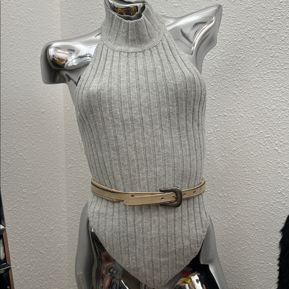 Vintage DUN DEE  belt tan silver western sz 26 cow rare! Dale Robertson
